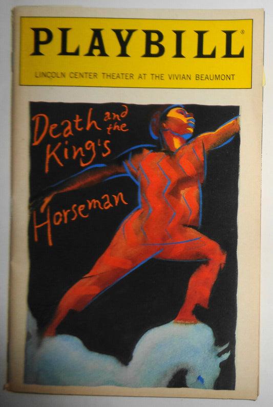 Death and the King's Horseman PLAYBILL - Opening Night 1987 & background notes
