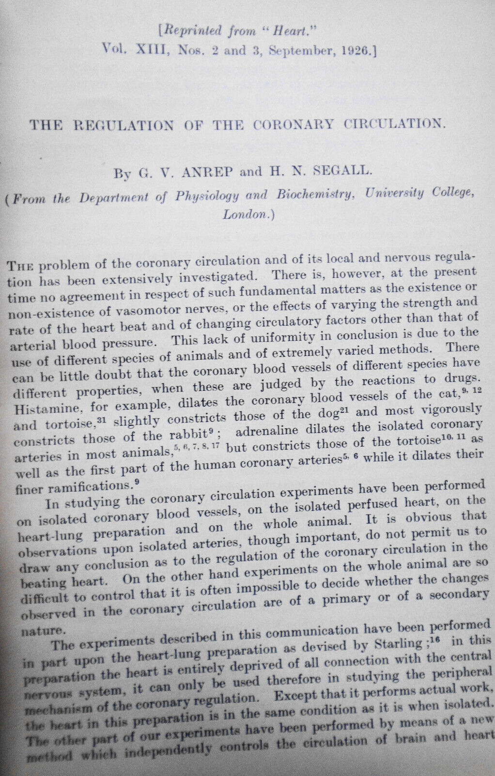 1927 Collected Papers Of Dept. Of Physiology, University College London. Vol. 25