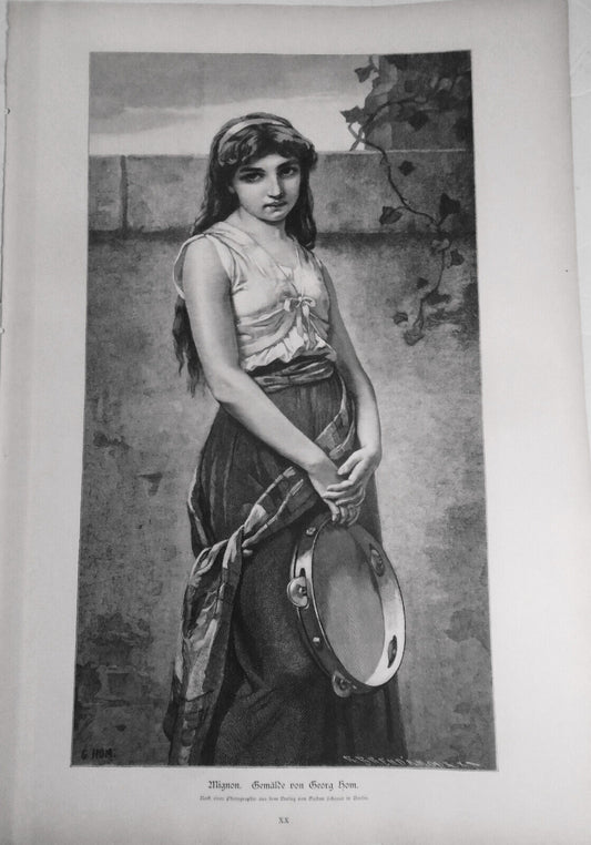 Mignon, by George Hom -- 1882