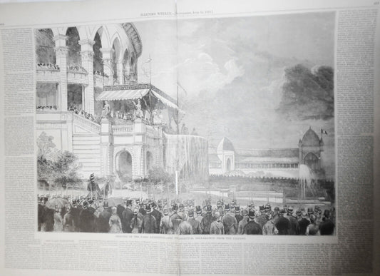 Opening Of The Paris Exhibition & Prince Bismarck - Harper's Weekly, June 1878