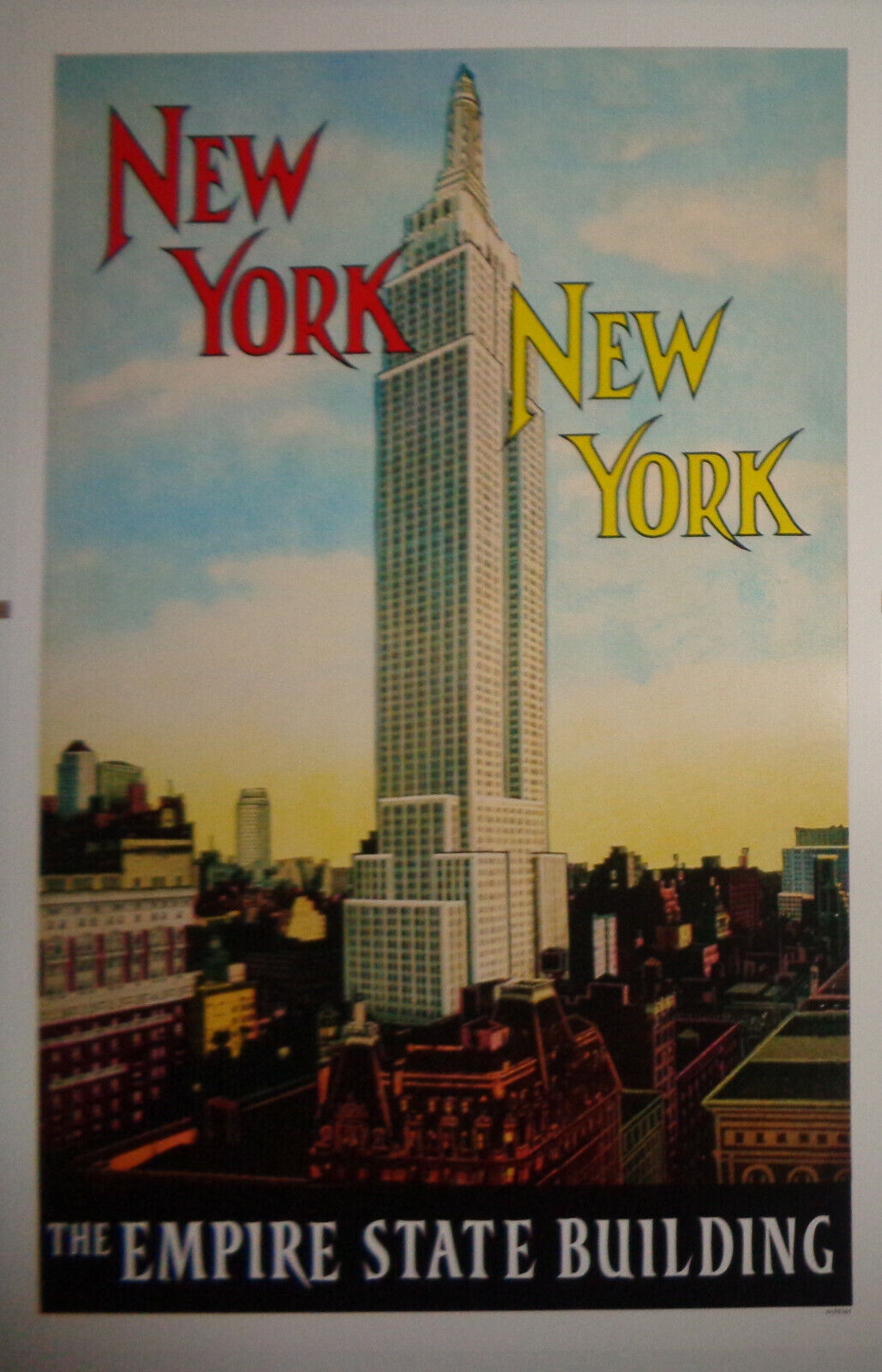 New York, New York : The Empire State Building - Window card Poster