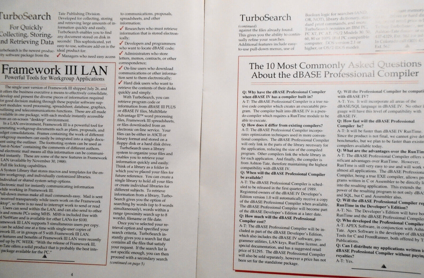 Ashton-Tate Corporate Update, Fall 1988