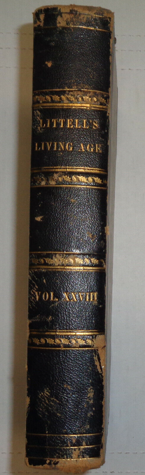 LITTELL'S LIVING AGE VOL 28, JAN THROUGH MAR 1851 Bound volume