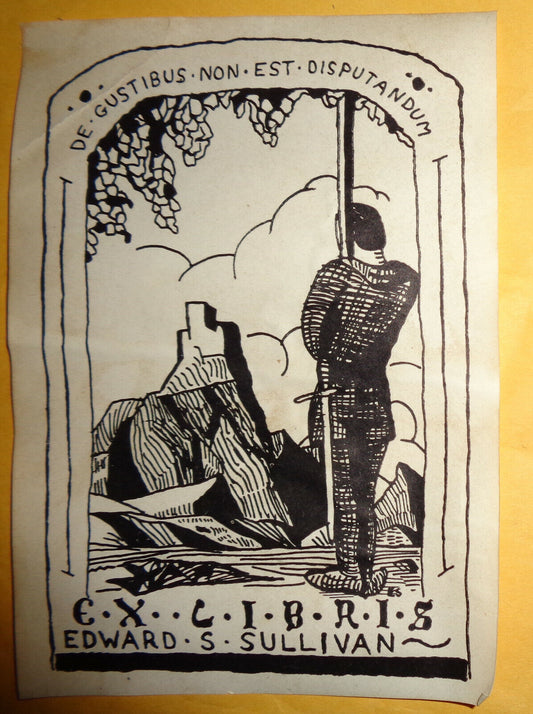 Edward S. Sullivan Ex Libris Bookplate