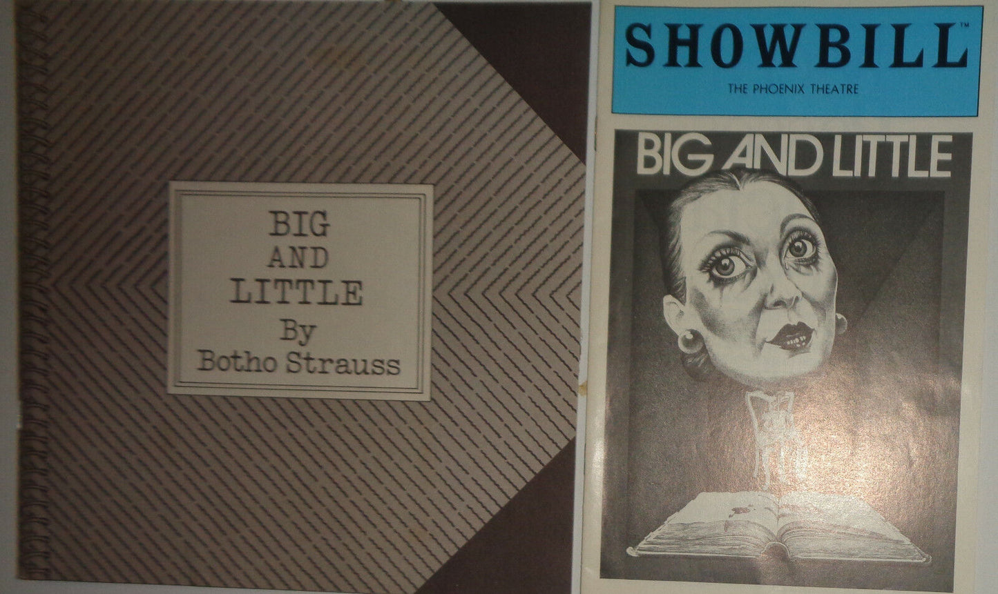 Big and Little - Botho Strauss Showbill & Souvenir Program Phoenix Theatre 1983