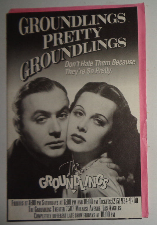 Groundlings, Pretty Groundlings - Program - 1991 Groundlings Theater Los Angeles