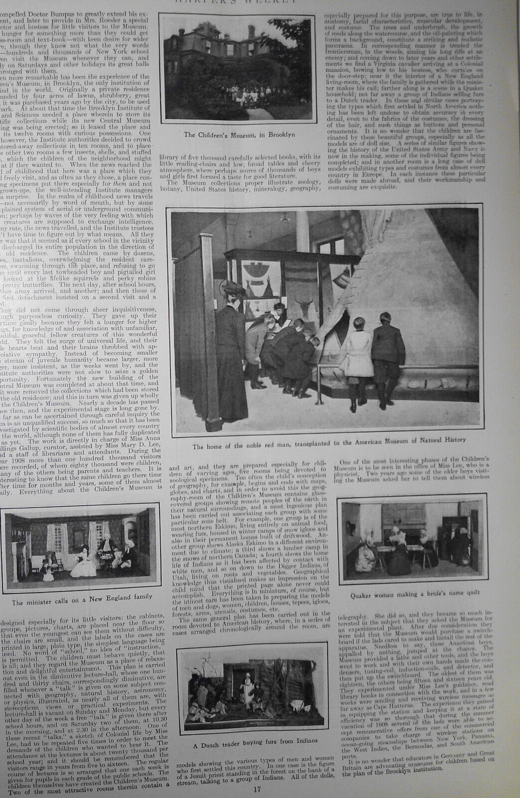Harper's Weekly April 17,  1909.  The Wright Brothers fly for King Edward; etc