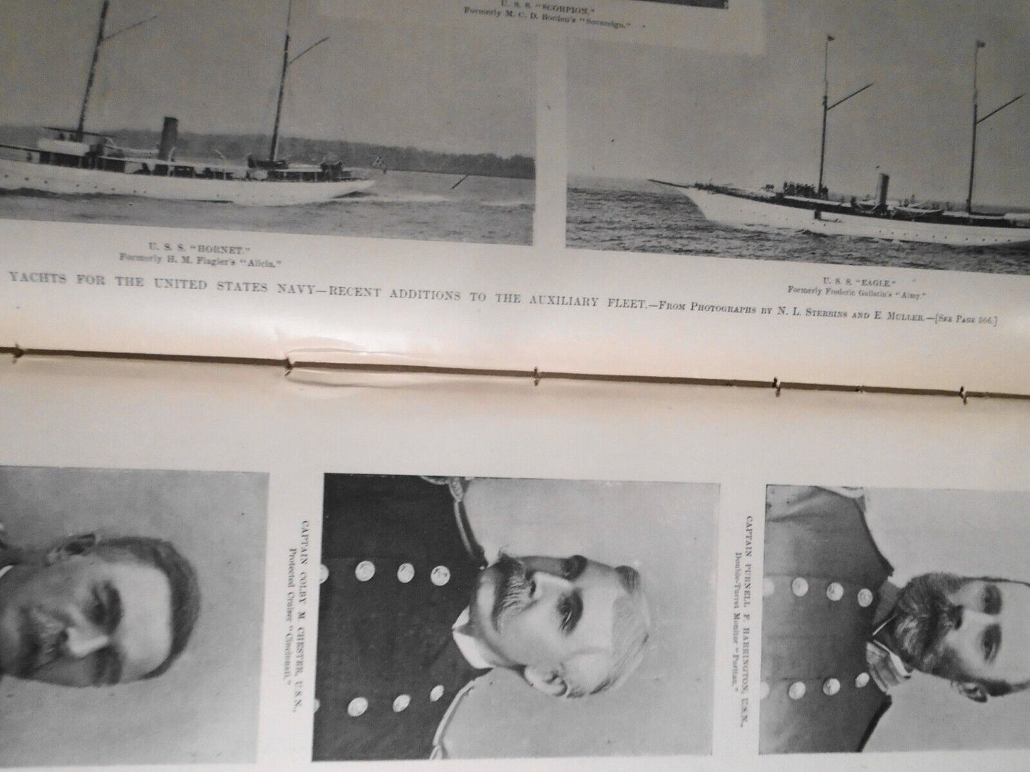 Harper's Weekly, April 16 1898 -  Navy cruisers & yachts; Spain's Naval strength