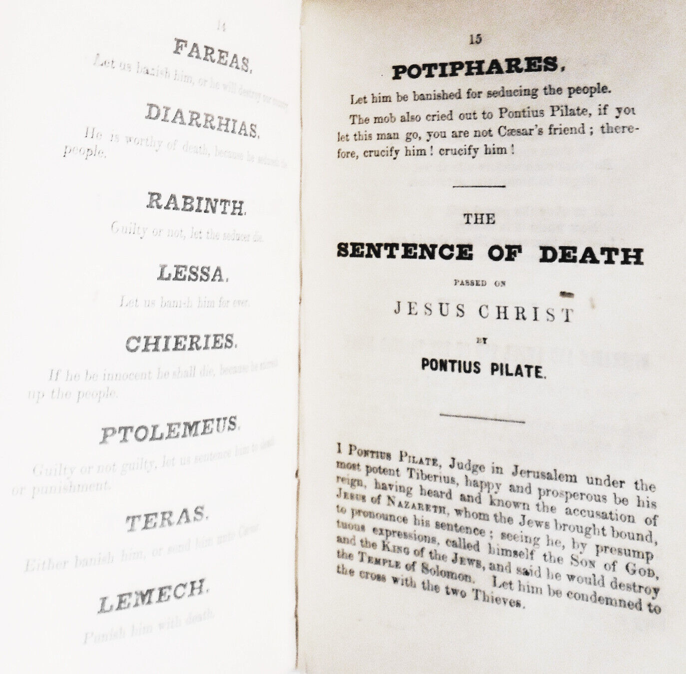 [Chapbook] The Life and Death of Judas Iscariot or The Lost and Undone..  [1847]