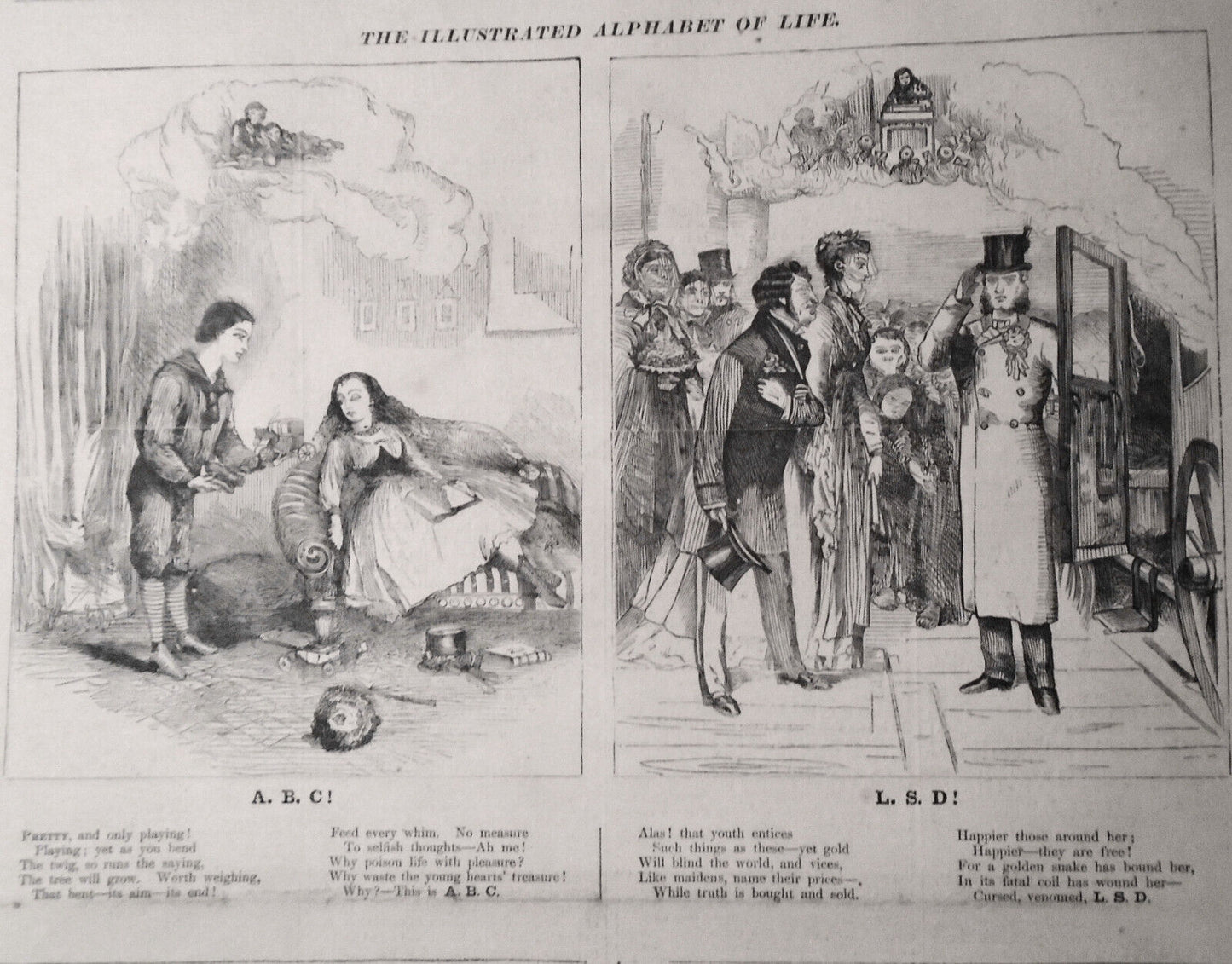 Harper's Weekly Jan 18, 1868 - Original - Clerkenwell Prison Explosion; Icebergs