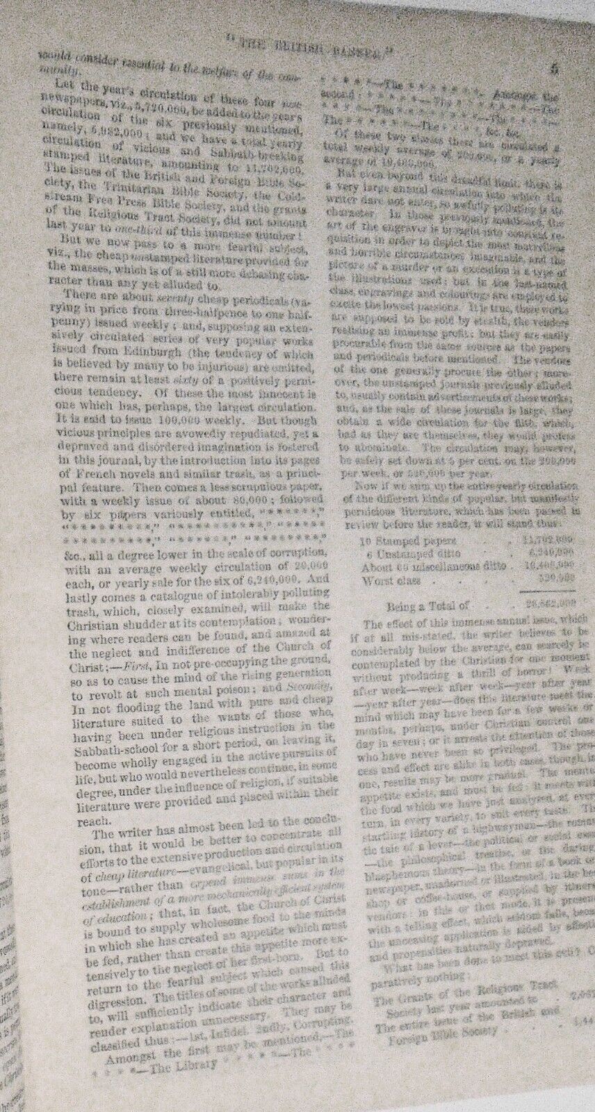 [Nonconformism] 1847 Prospectus of "The British Banner" : a new weekly journal