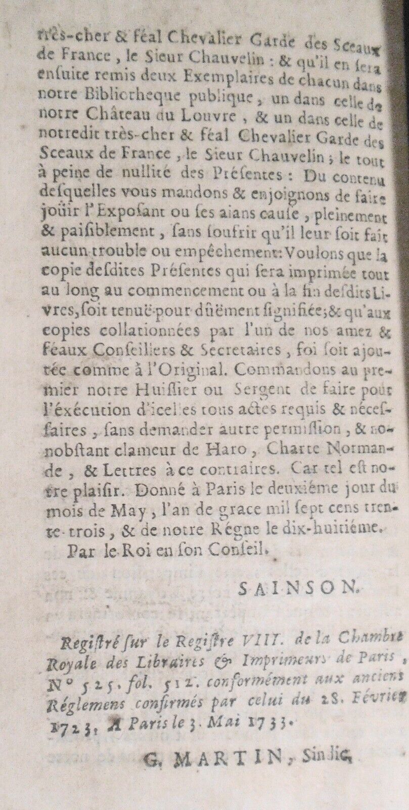 1736 Sermons du feu Pere Terrasson. Tome Premier