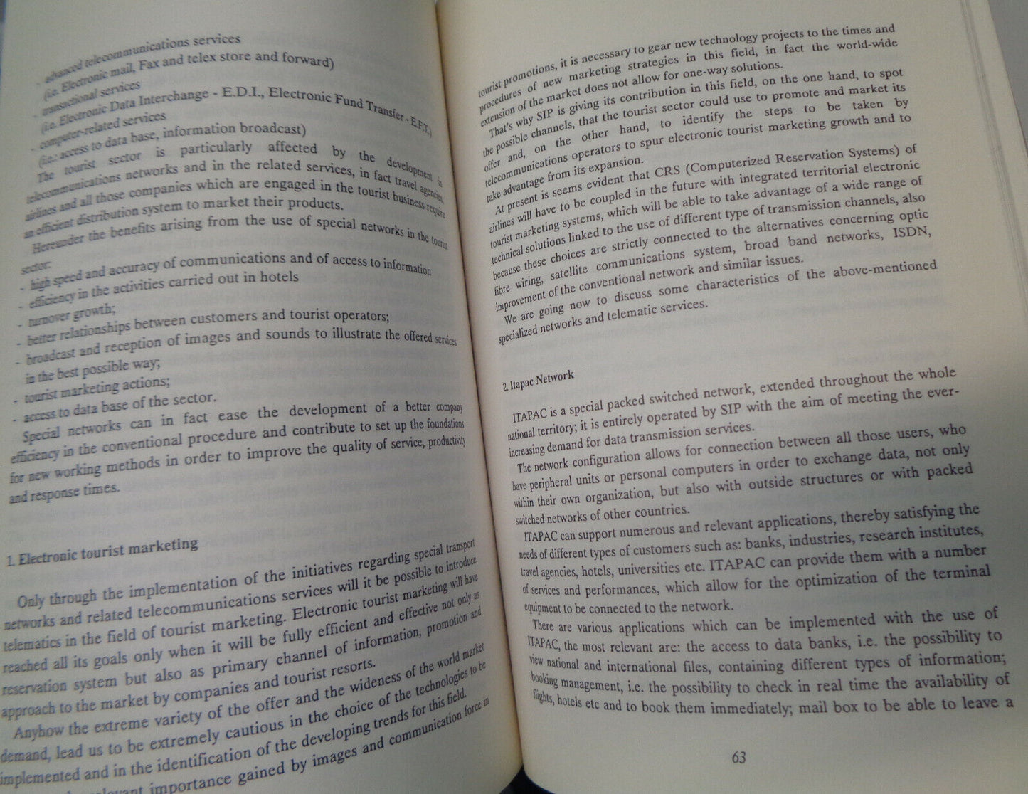 COMPUTER NETWORKING &  PUBLIC TOURISM ORGANIZATION  1991 CONFERENCE PROCEEDINGS