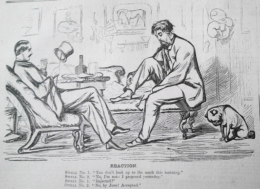 "Reaction," January 28, 1865, cartoon, Harper's Weekly