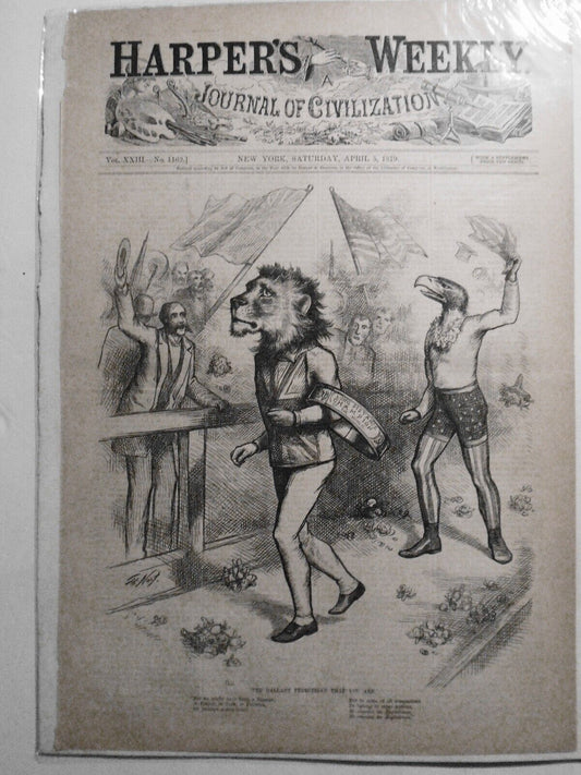 The gallant pedestrian that you are, by Thomas Nast. Harper's Weekly, 1879