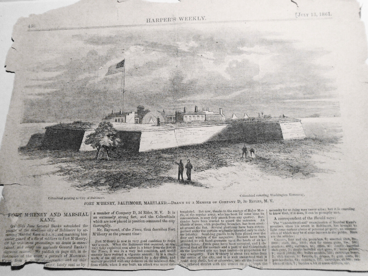 Fort McHenry Baltimore Maryland 1861