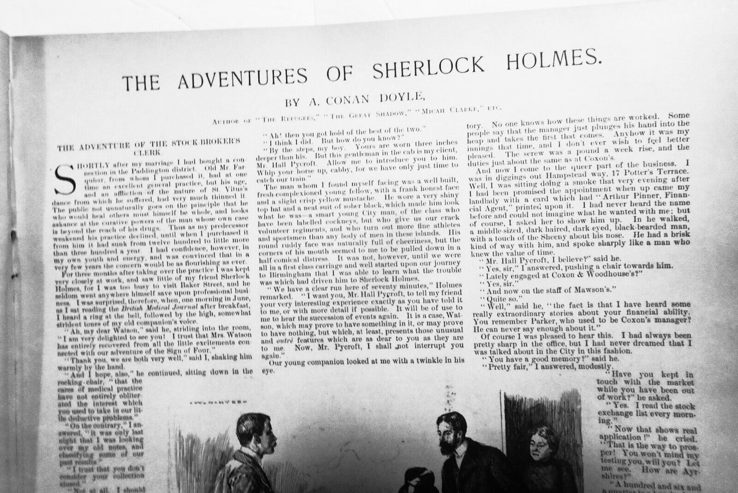 Sherlock Holmes, The Adventure of the Stock-Broker's Clerk, Harper's Weekly 1893