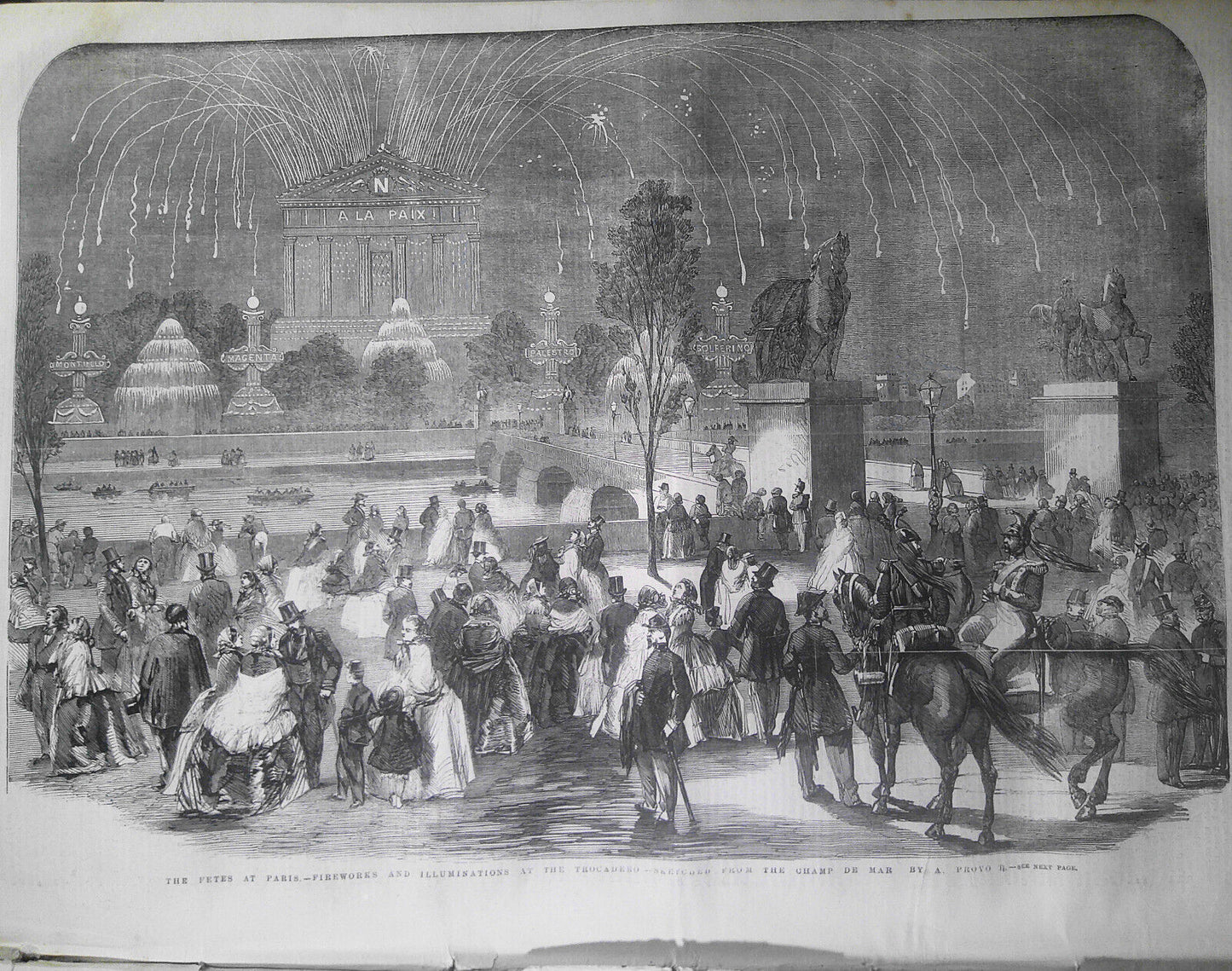 The Illustrated London News, August 20, 1859 - Paris fetes; Great Eastern saloon