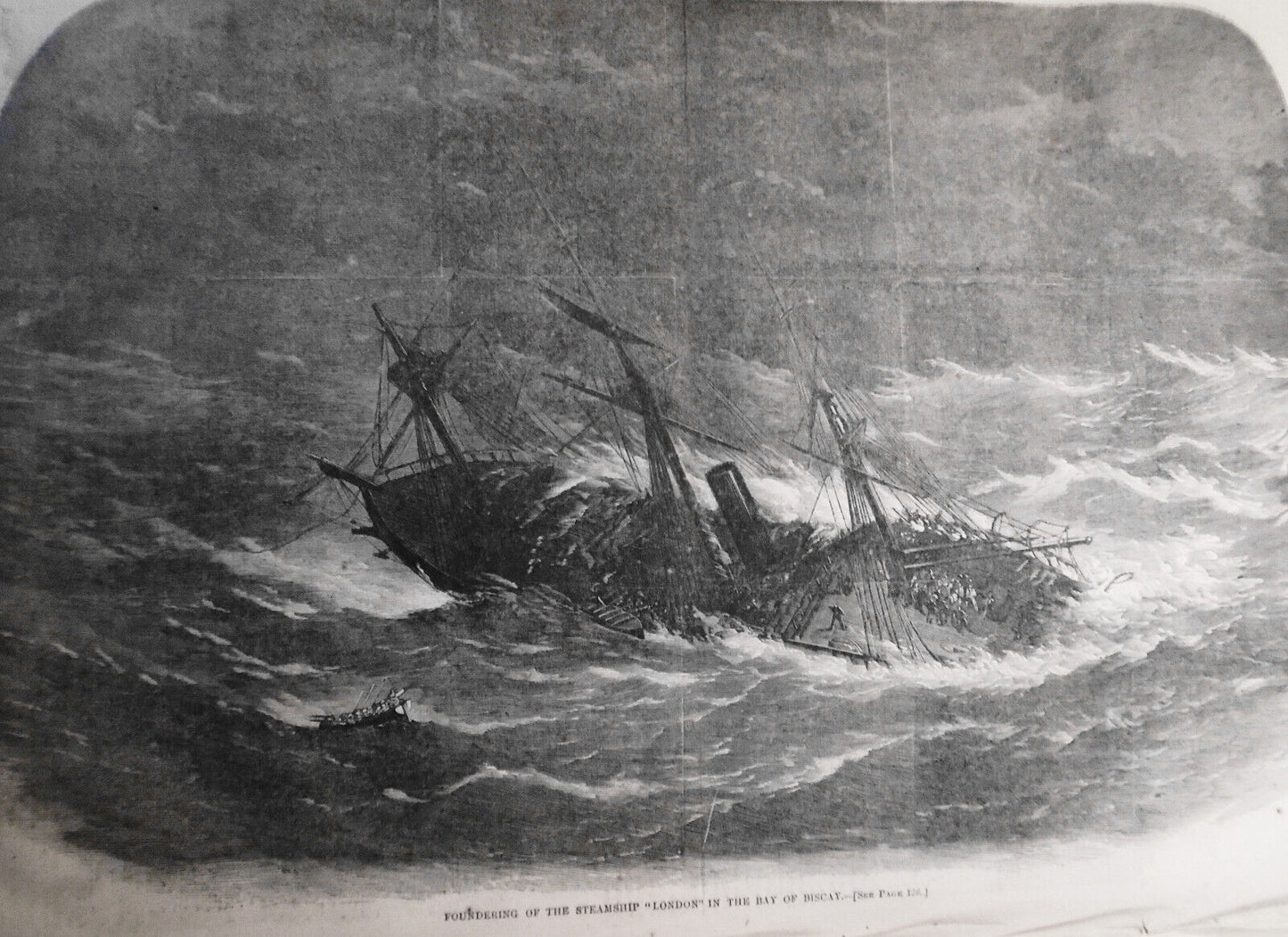 Lincoln entering Richmond, April 4, 1865 - in Harper's Weekly February 24, 1866