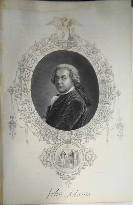 1860 John Adams. Engraving by J. Stephenson after J.S. Copley