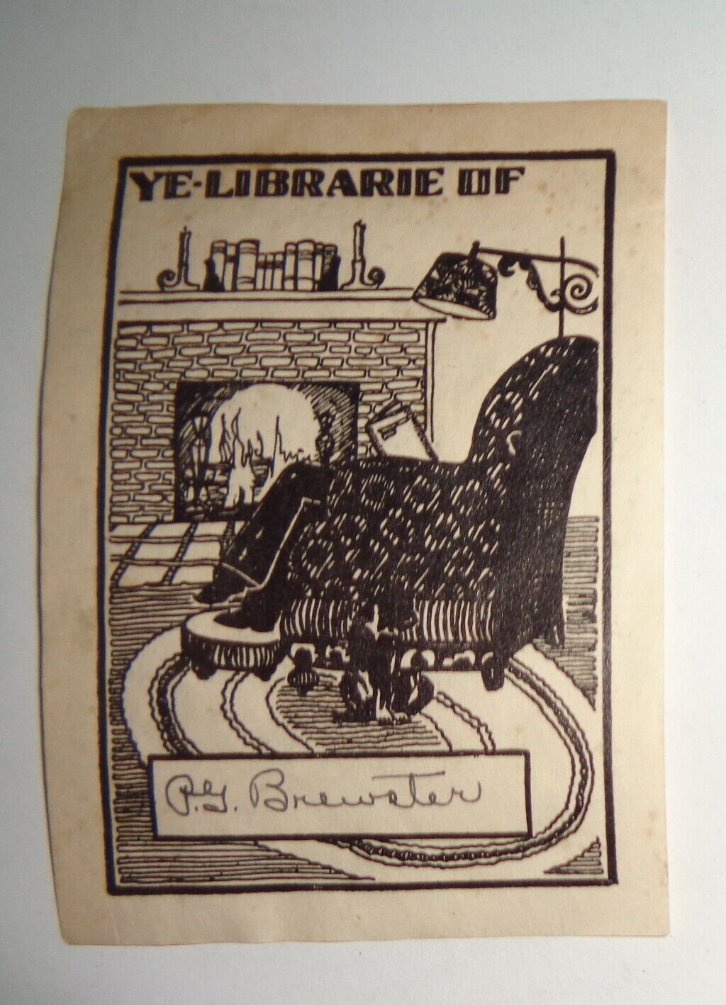 P. G. Brewster Ex Libris Bookplate