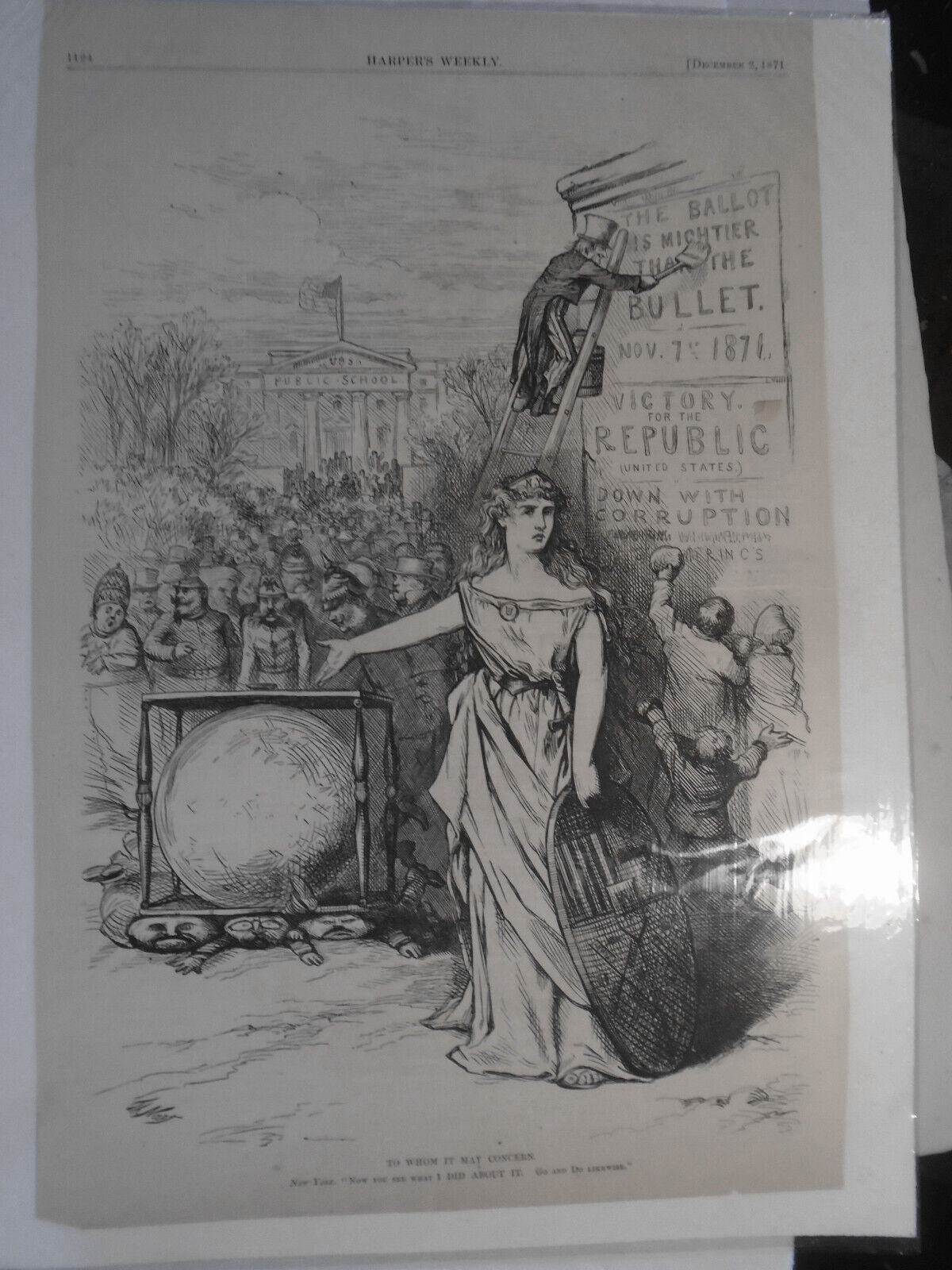 To whom it may concern, by Thomas Nast. 1871 Harper's Weekly