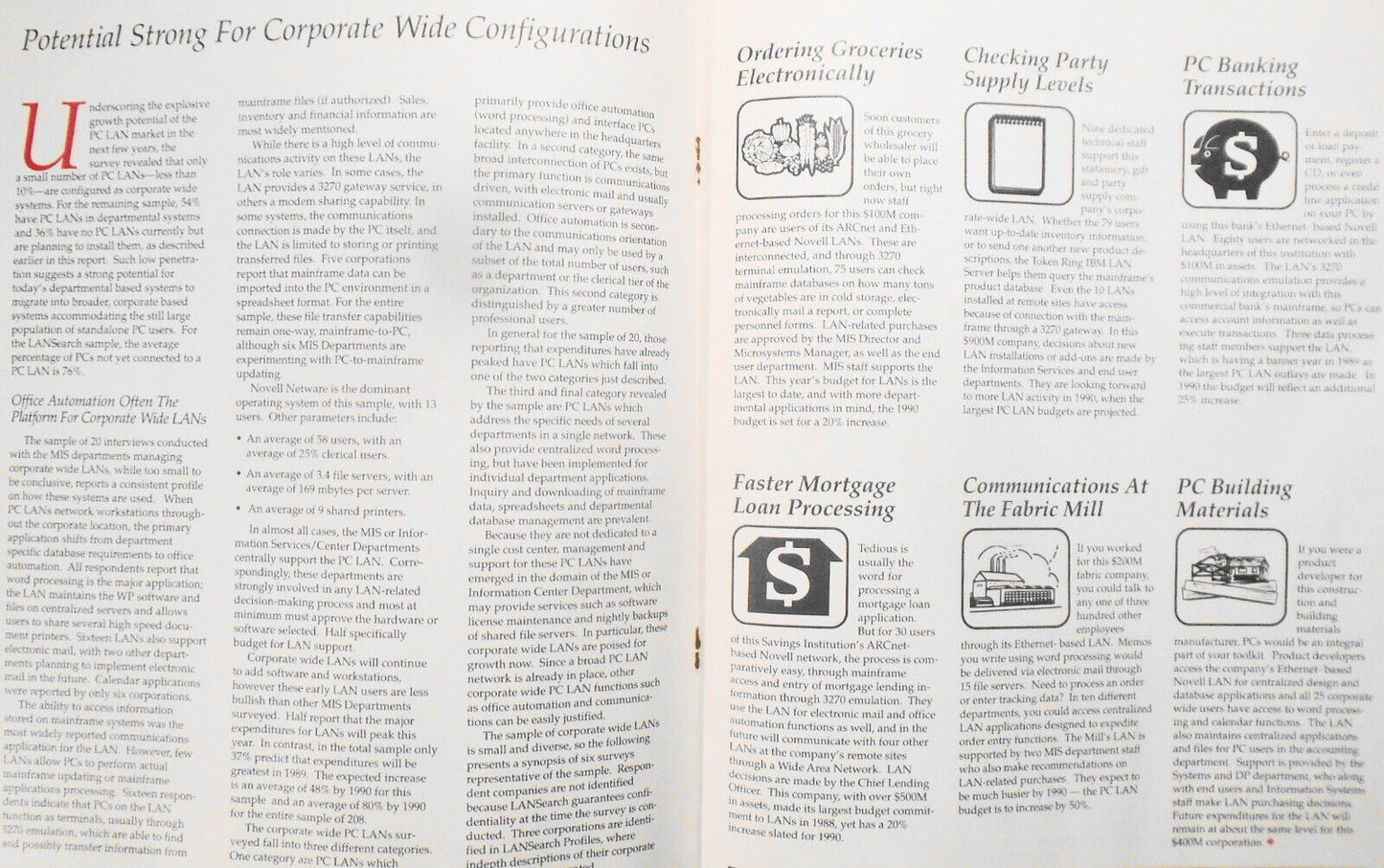 LANSearch  Spring 1989, Marketing Database of LAN Users by Princeton Data Search