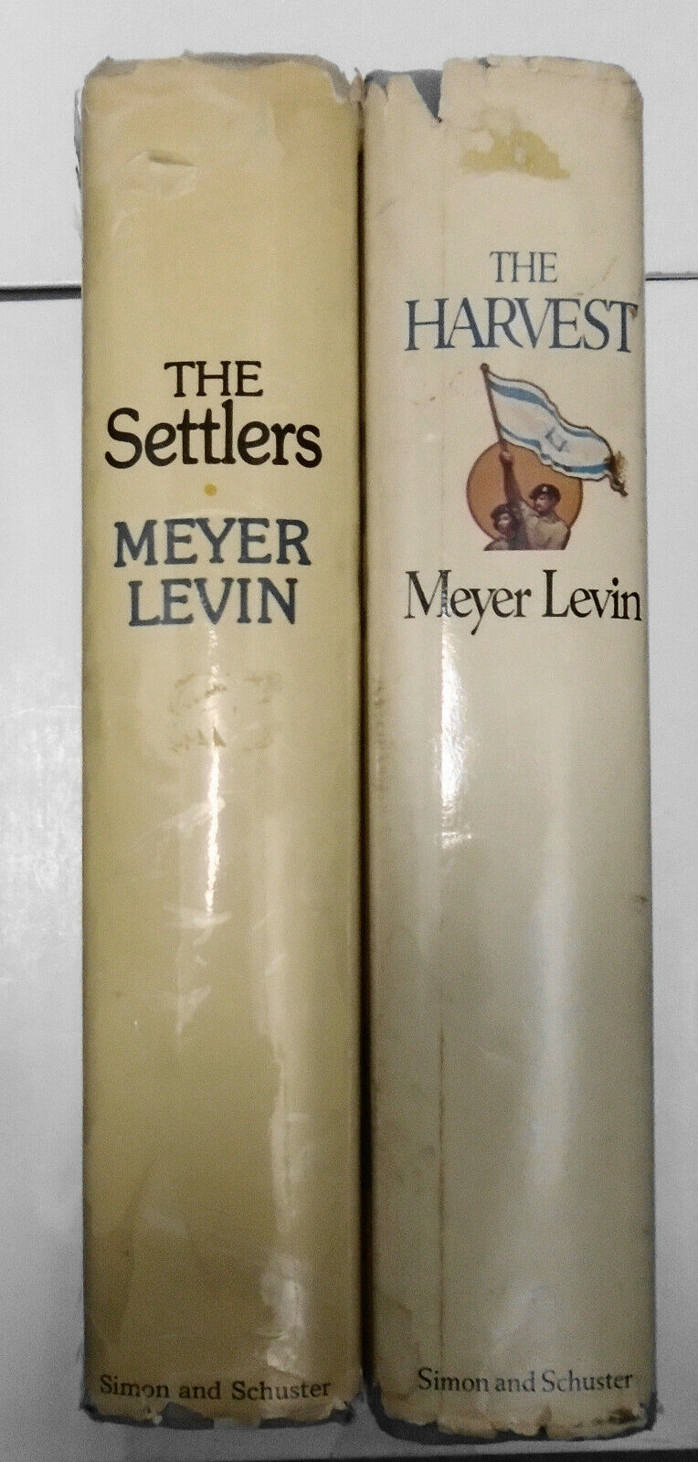 The Harvest & The Settlers by Meyer Levin. Both SIGNED First Editions. Hardcover