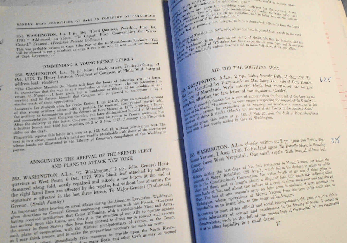 American & Other Manuscripts - Washington, Lincoln, Presidents, Signers .. 1964