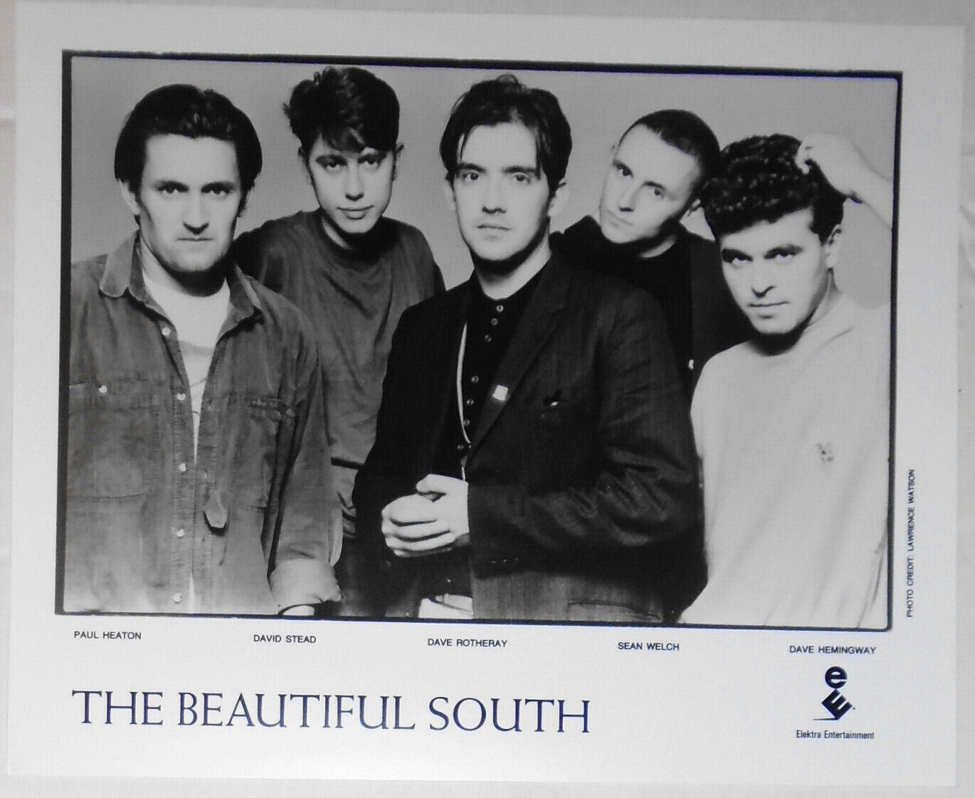 The Beautiful South - 2 Press photos lot. 1988-90. British rock group