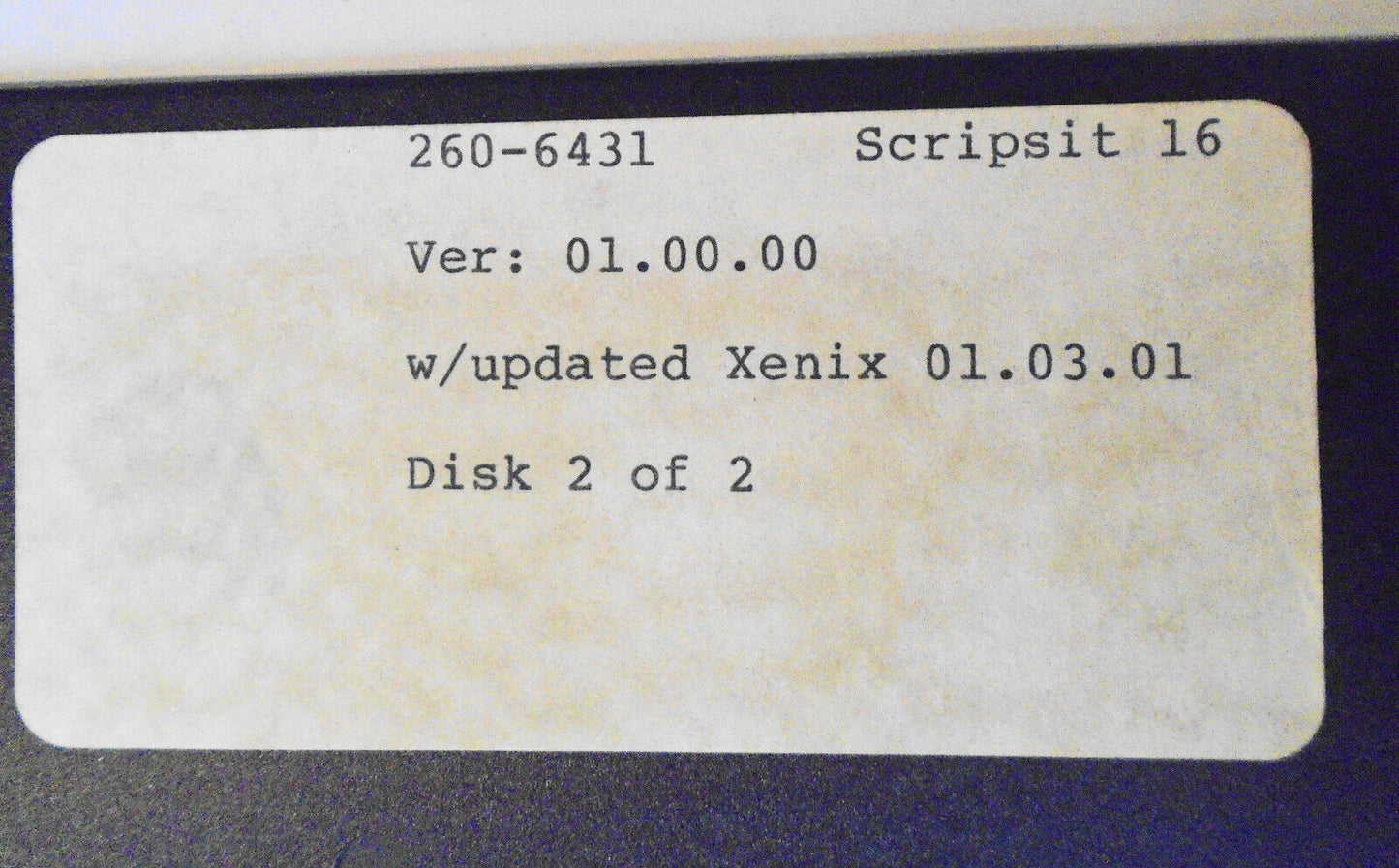 Scripsit 16, for Radio Shack TRS-80 Model 16 Xenix Multi-User - word processing