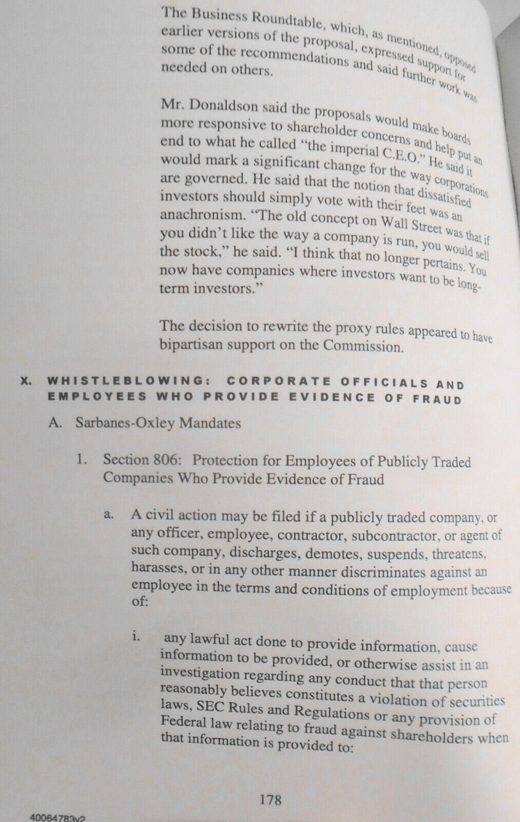 Corporate Governance Digest, by Ralph C. Ferrara & Jennifer C. Argabright. 2005.