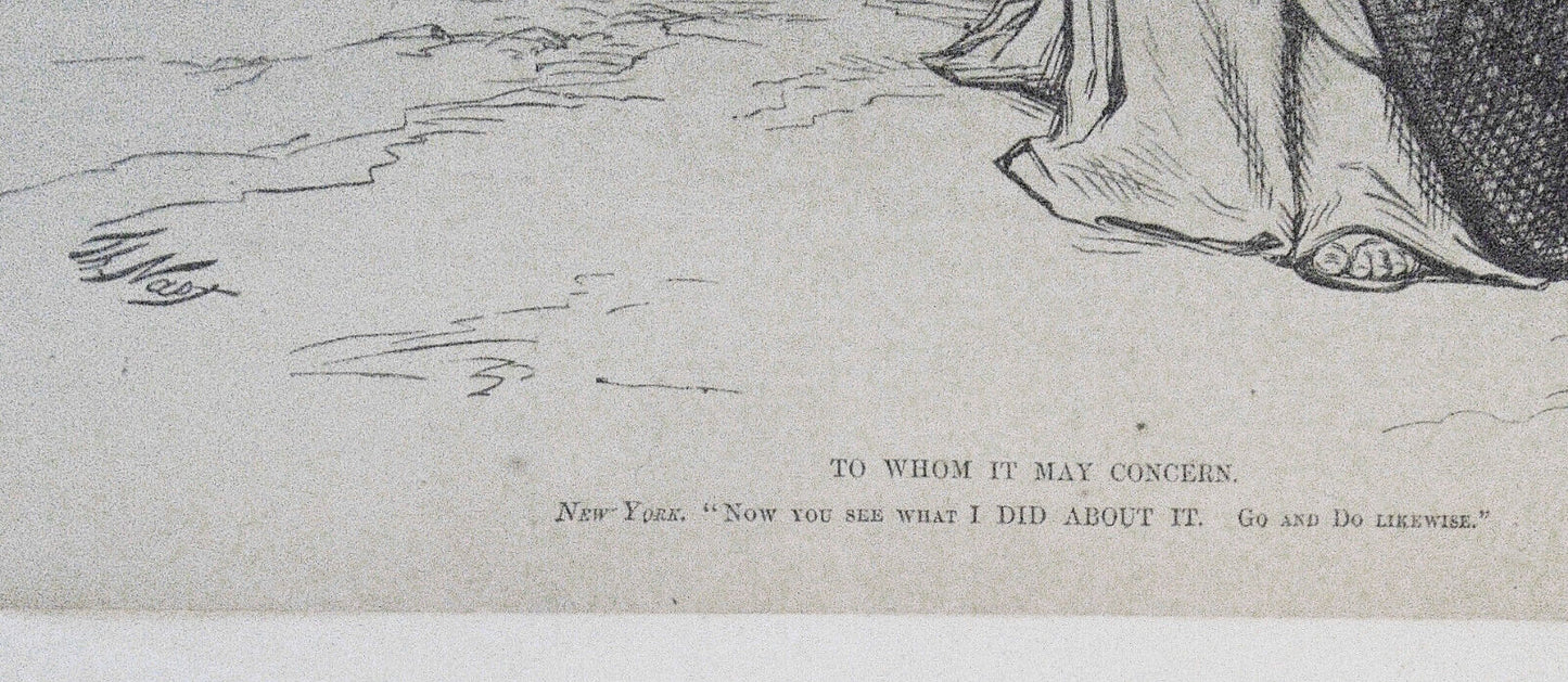 To whom it may concern, by Thomas Nast. 1871 Harper's Weekly