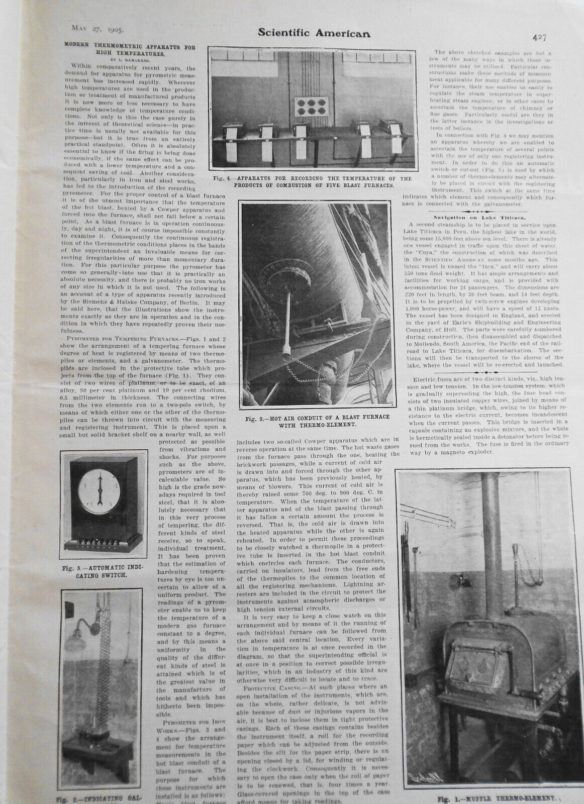 3,000 Mile Ocean Cup Race; US Racing Cars... Scientific American - May 27, 1905