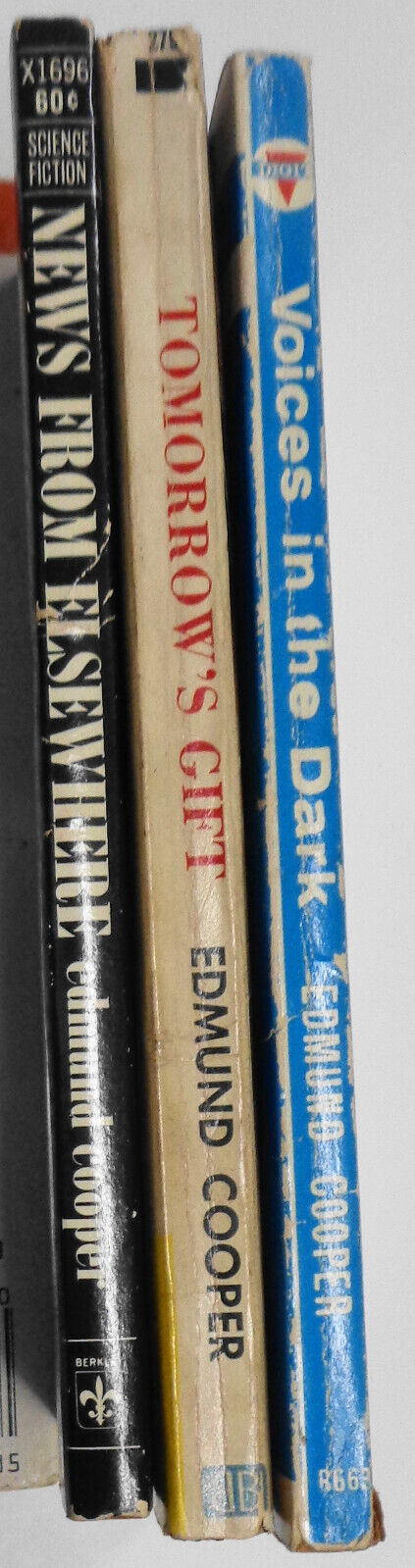 Edmund Cooper : Tomorrrow's Gift, Voices in the Dark, News from Elsewhere