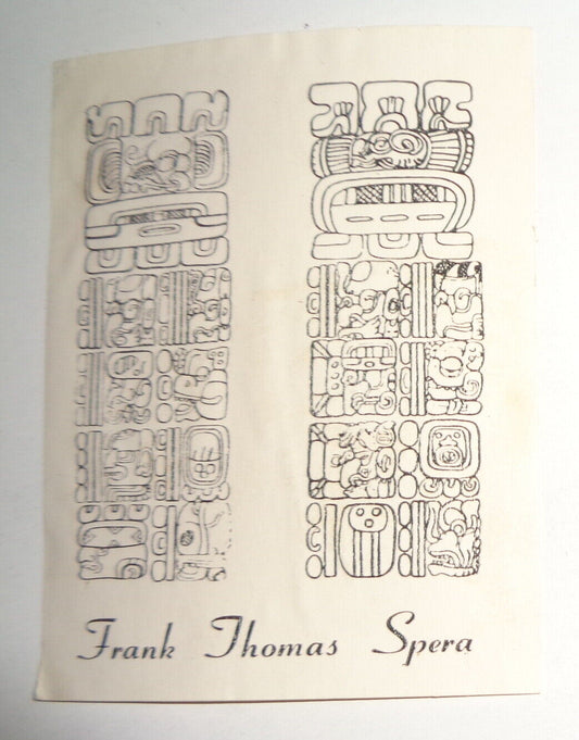 Frank Thomas Spera - Ex Libris Bookplate
