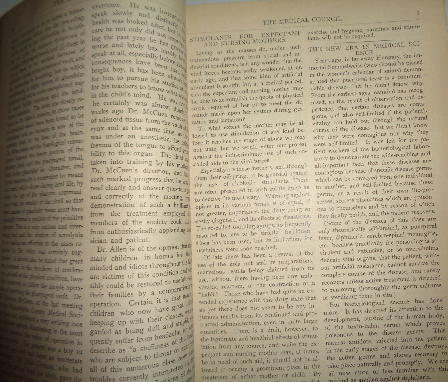 THE MEDICAL COUNCIL, Vol 1, No. 1, 1896. Monthly journal for physician & surgeon