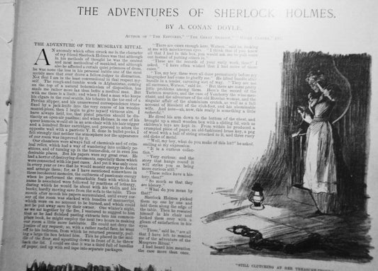 [Sherlock Holmes] The Adventure of the Musgrave Ritual by A Conan Doyle, HW 1893