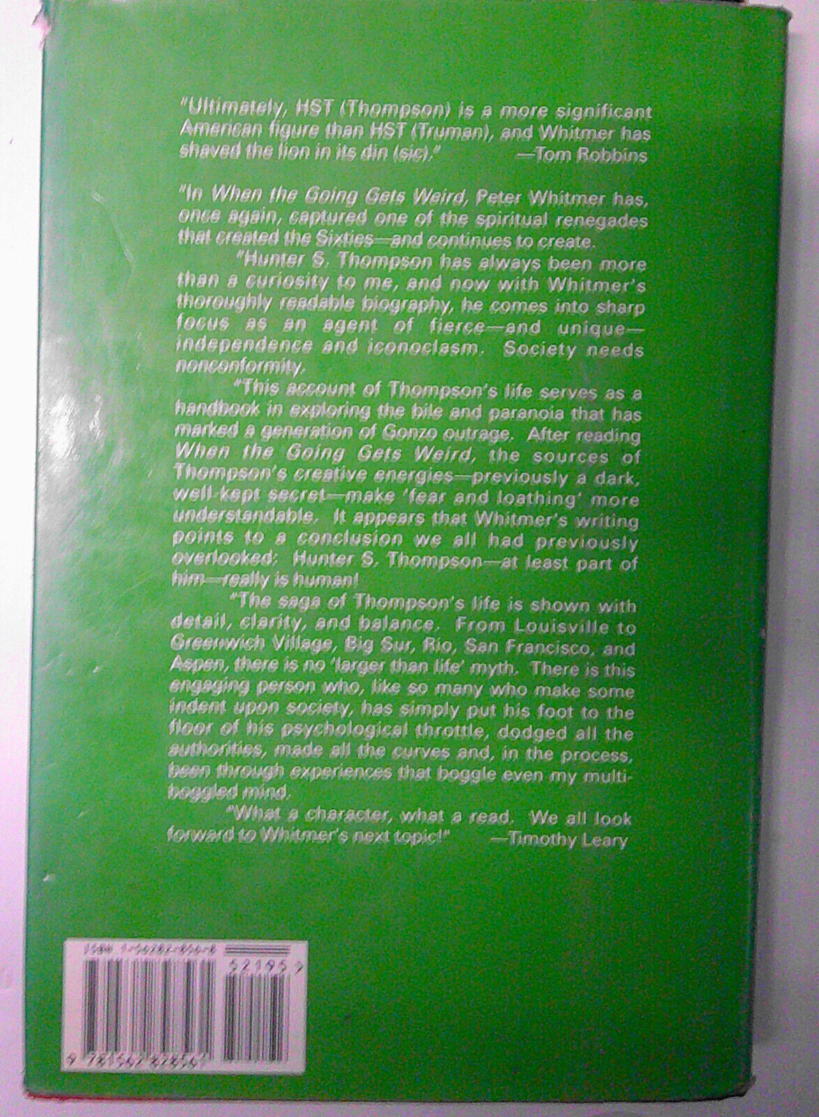 Hunter S. Thompson : Proud Highway, Songs of the Doomed + Bio. Hardcover 1st eds
