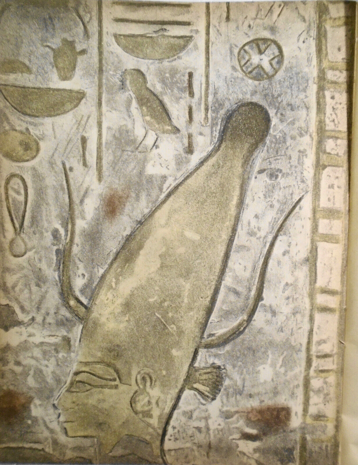Constantin Guys: 2 Egyptian Bas-Reliefs - 1939 Verve original lithographs