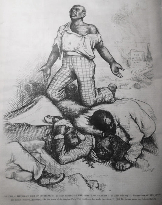 Is this a republican form of government? By Nast. Harper's Weekly 1876 Complete