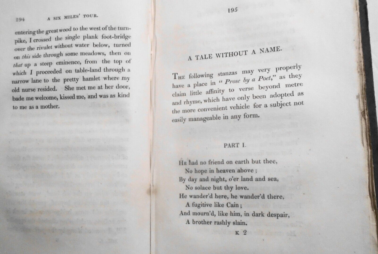 1824 Prose, by a poet - by James Montgomery. 2 Volumes set. 1st & only edition.