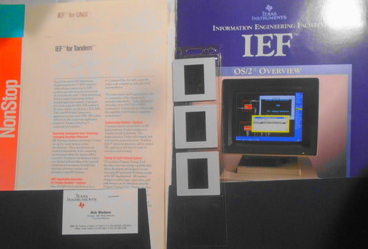 1990 Texas Instruments Information Engineering Facility Promo kit - UNIX, Tandem