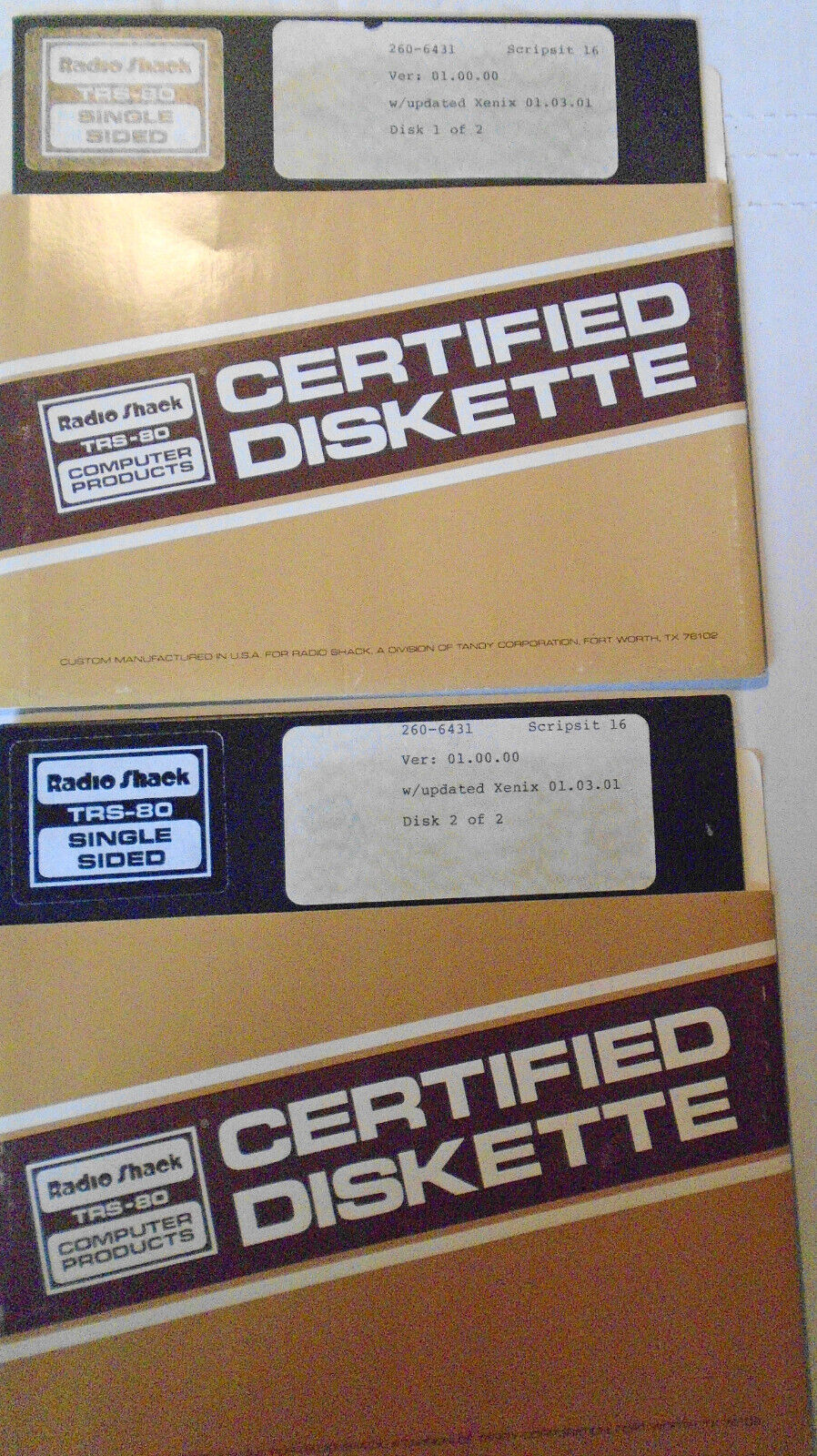 Scripsit 16, for Radio Shack TRS-80 Model 16 Xenix Multi-User - word processing