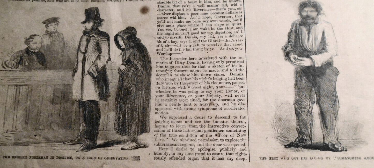 The Poor Of New York As Seen At The Station-houses - Frank Leslie's Jan 23, 1858