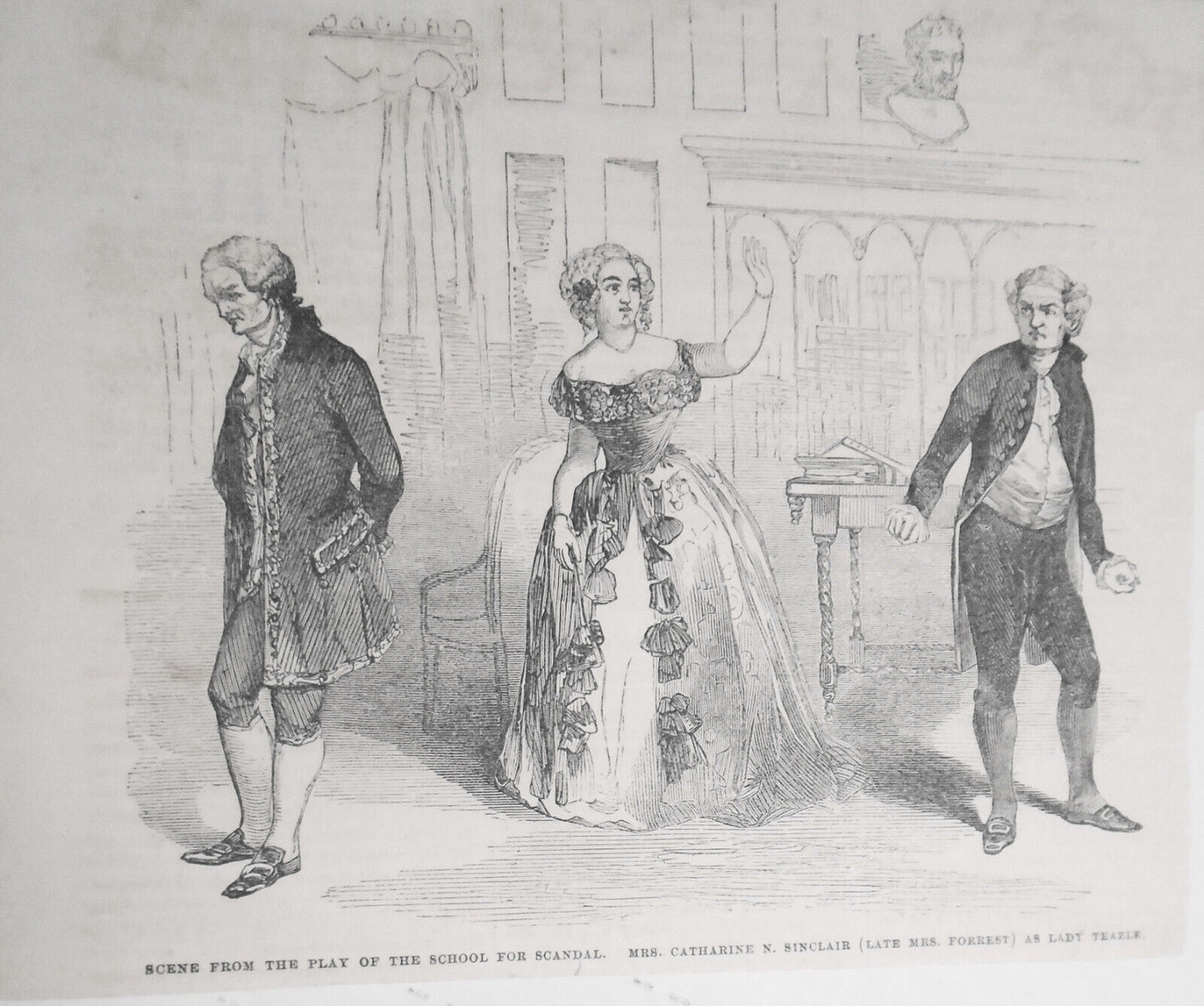 Mrs. Forrest As Lady Teazle in The School For Scandal. Gleason's Pictorial, 1852