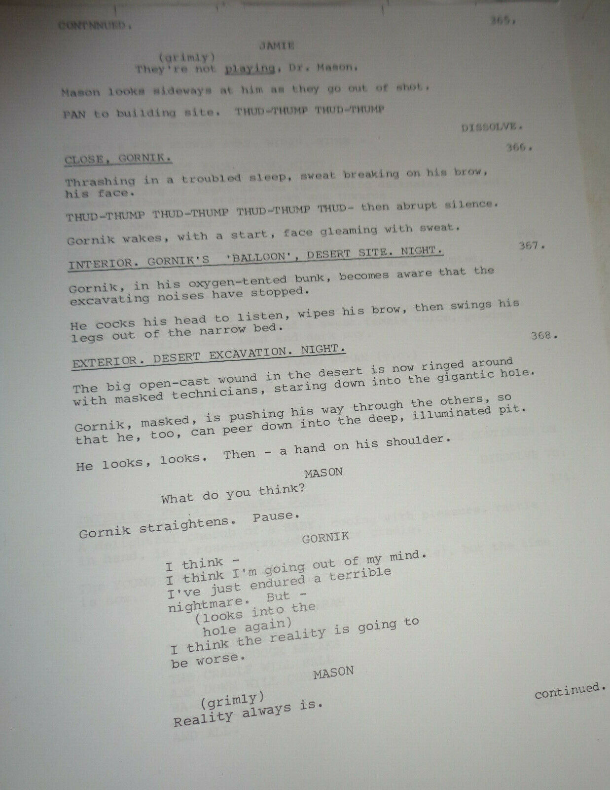 Dennis Potter - CRADLE SONG - Screenplay - 1982 - Original unpublished script