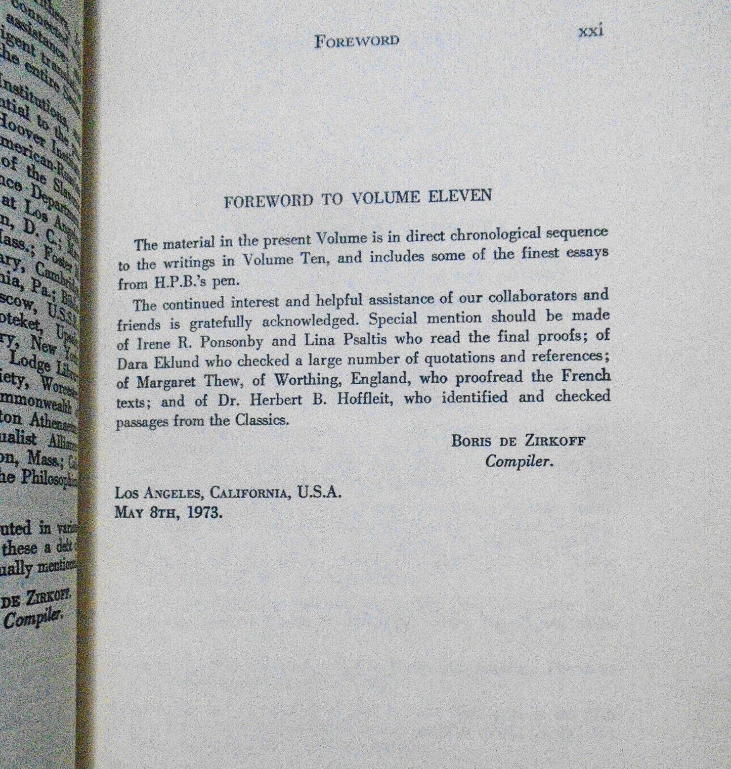 H. P. Blavatsky Collected Writings Vol. XI, 1889. First edition. Hardcover/DJ