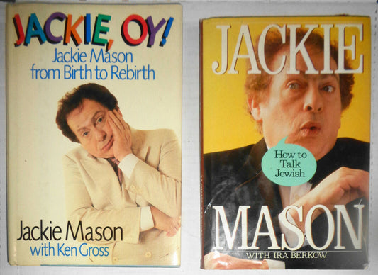 Two Jackie Mason First Editions - Jackie, Oy! and How To Talk Jewish. Hardcovers