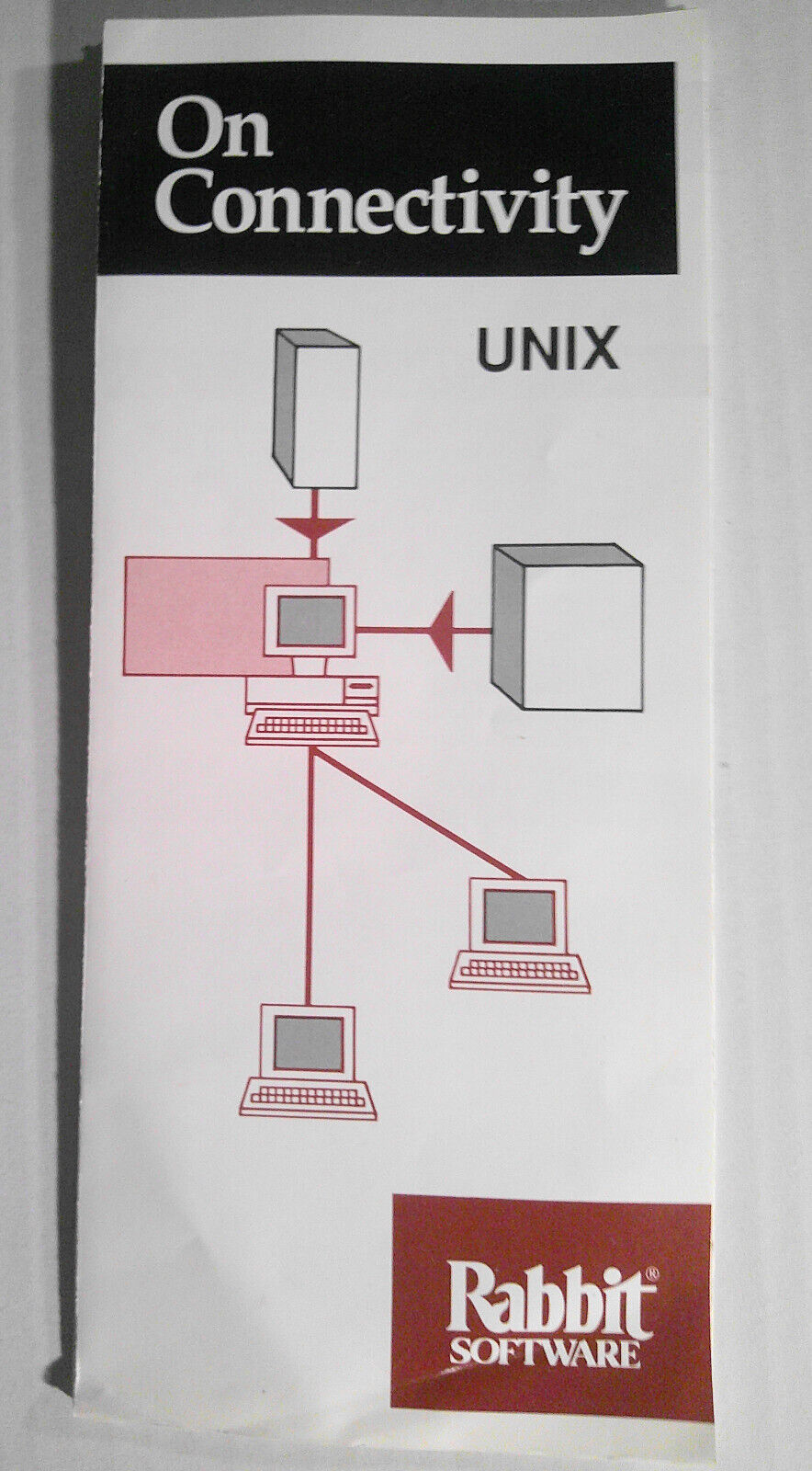 Rabbit Software -  UNIX / Xenix / AIX Connectivity - Brochure & 6 flyers. 1980s